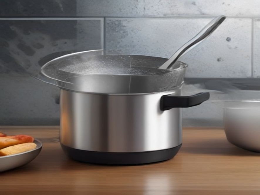 Automated temperature monitoring gadget attached to a cooking pot