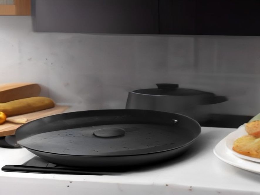 Smart anti splatter lid keeping stove clean