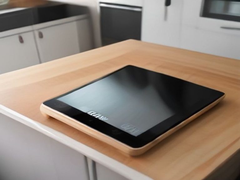 Digital smart kitchen scale paired with a mobile nutrition app