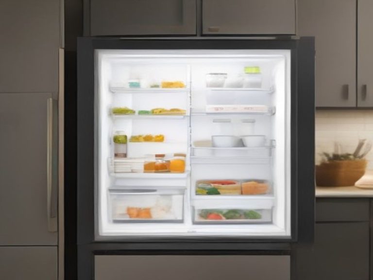 French door smart refrigerator with built-in interactive door screen
