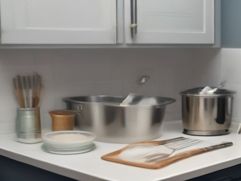 Beginner friendly baking tools and gadgets organized on a clean kitchen counter.