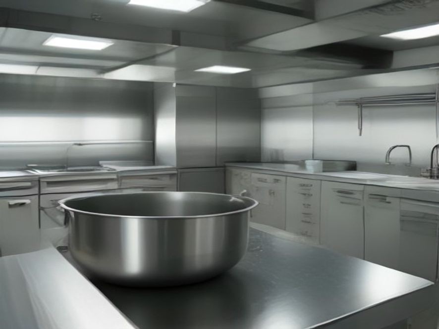 Commercial sized baking sheets and tools built for large family meals.