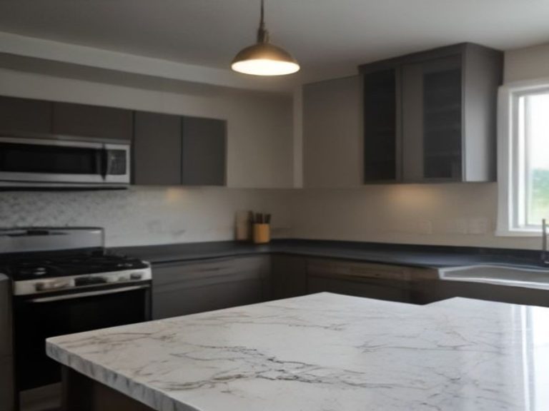 Pristine quartz countertop maintained with proper non-damaging care