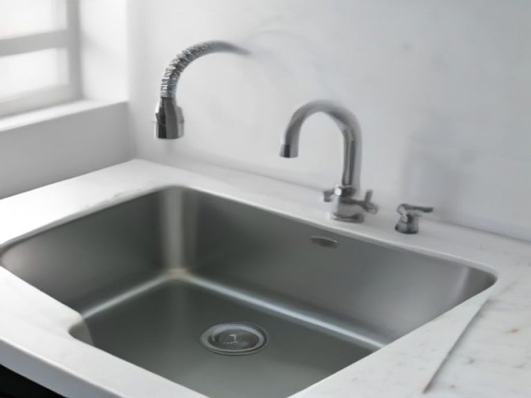 Pristine stainless steel undermount sink free of grease and food film