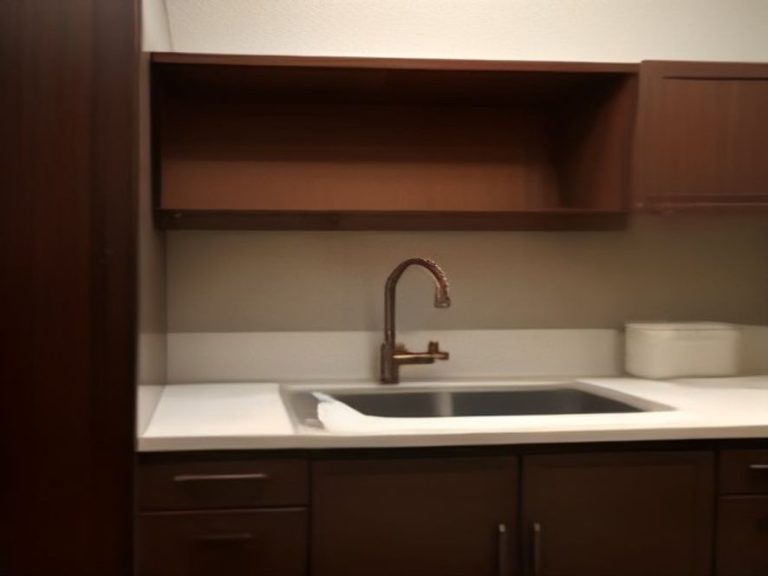 Secured copper water pipes mounted against a cabinet wall