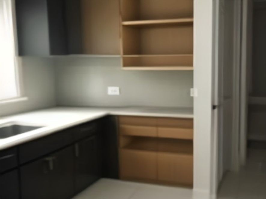 Maximizing interior depth inside compact kitchen cabinets.