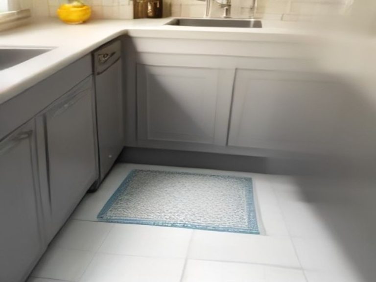 Fixing musty or wet fabric odors from kitchen rugs and mats.