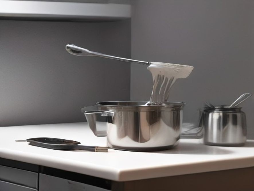 Damaged plastic utensil contrasted with seamless high-heat silicone alternative.