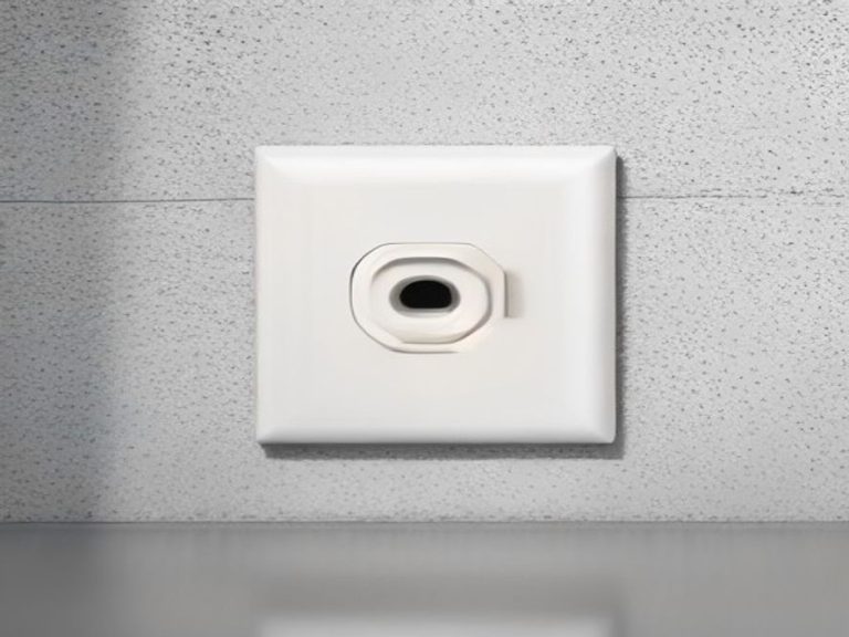 An air fryer heavy-duty power cord connected securely to a wall electrical socket.