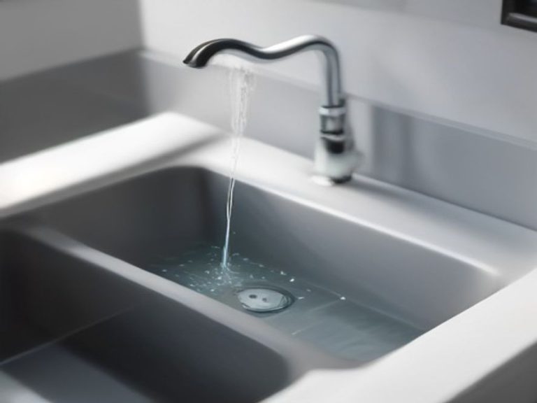 Addressing post-water flow gurgling in kitchen plumbing.