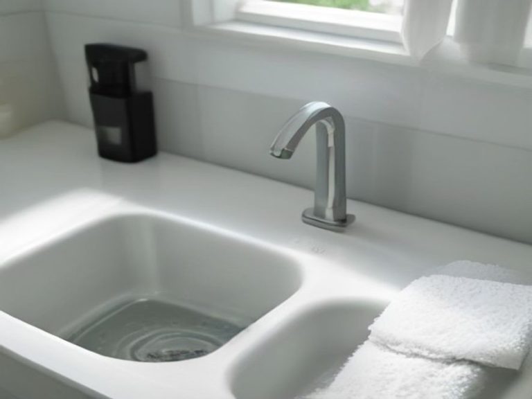 Handling water backup in double basin kitchen sinks.