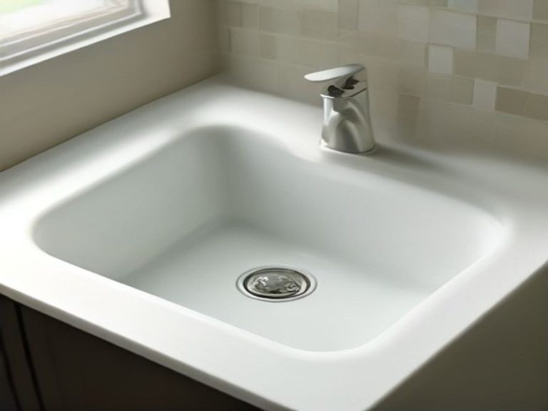 Kitchen sink overflow hole with water droplets