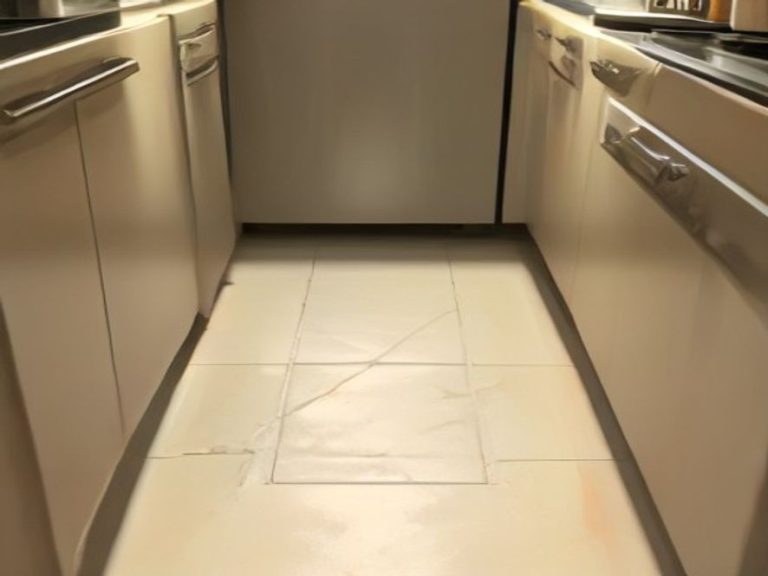 Addressing water pooling underneath a home refrigerator.